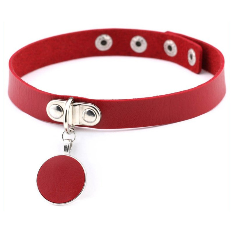 Joy Jewels Ras de cou Round Moon Rouge